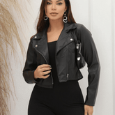 Jaqueta Feminina de Couro Fiben