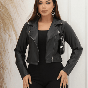 Jaqueta Feminina de Couro Fiben