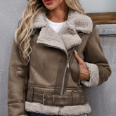 Jaqueta Feminina de Couro Forrada Anouk