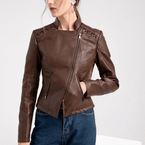 Jaqueta Feminina de Couro Inverno