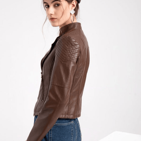 Jaqueta Feminina de Couro Inverno