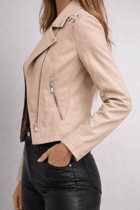 Jaqueta Feminina de Couro Inverno