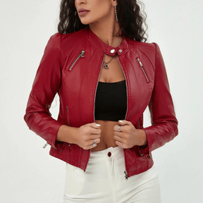 Jaqueta Feminina de Couro Karyn