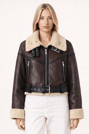 Jaqueta Feminina de Couro Lady