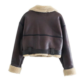 Jaqueta Feminina de Couro Lady