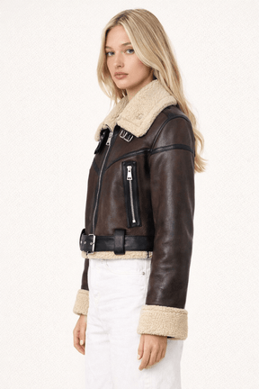 Jaqueta Feminina de Couro Lady