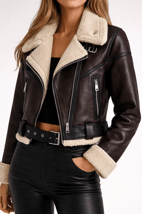Jaqueta Feminina de Couro Lady
