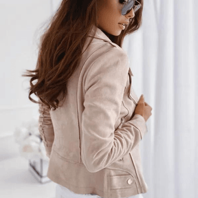 Jaqueta Feminina de Couro Lady Fashion