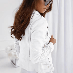 Jaqueta Feminina de Couro Lady Fashion