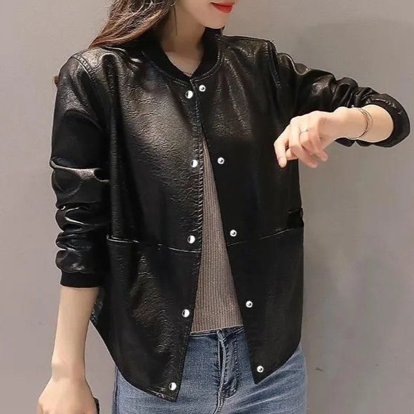 Jaqueta Feminina de Couro Lauren