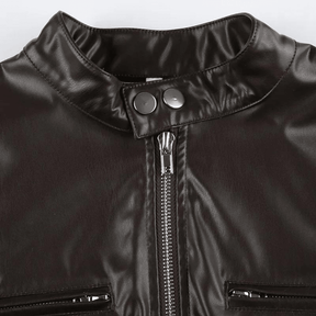 Jaqueta Feminina de Couro Leather