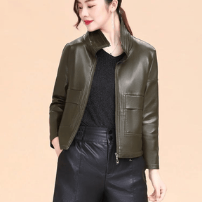 Jaqueta Feminina de Couro Loren