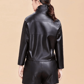 Jaqueta Feminina de Couro Loren