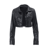Jaqueta Feminina de Couro Luxury