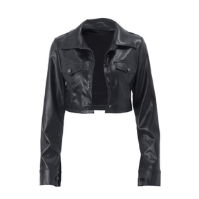 Jaqueta Feminina de Couro Luxury