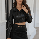 Jaqueta Feminina de Couro Luxury