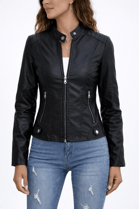 Jaqueta Feminina de Couro Luxy
