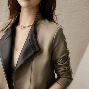 Jaqueta Feminina de Couro Mallory