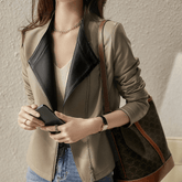 Jaqueta Feminina de Couro Mallory