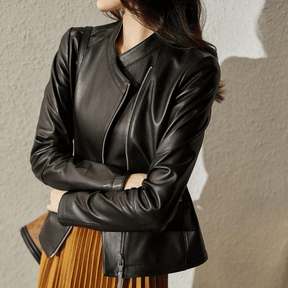 Jaqueta Feminina de Couro Mallory