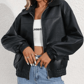 Jaqueta Feminina de Couro Out Wear