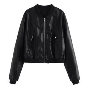 Jaqueta Feminina de Couro Outerwear