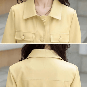 Jaqueta Feminina de Couro Outwear Louise