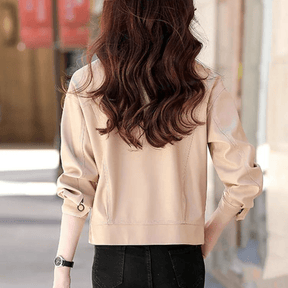 Jaqueta Feminina de Couro Outwear Slim