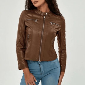Jaqueta Feminina de Couro Patricia