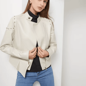 Jaqueta Feminina de Couro Rosemarie