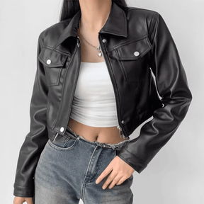 Jaqueta Feminina de Couro Savage