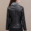 Jaqueta Feminina de Couro Slim