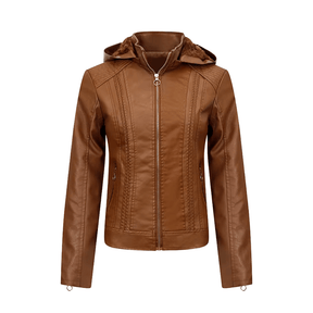 Jaqueta Feminina de Couro Slim Leanor