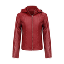 Jaqueta Feminina de Couro Slim Leanor