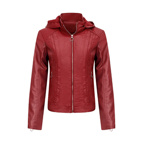 Jaqueta Feminina de Couro Slim Leanor