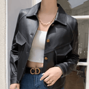 Jaqueta Feminina de Couro Slim Suzy