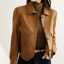 Jaqueta Feminina de Couro Slim Suzy