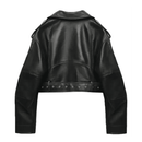 Jaqueta Feminina de Couro Slim Trendy