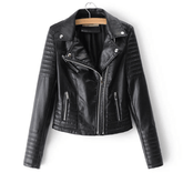 Jaqueta Feminina de Couro Street Wear