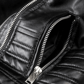 Jaqueta Feminina de Couro Street Wear