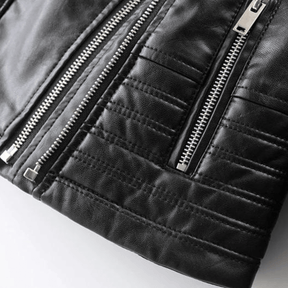 Jaqueta Feminina de Couro Street Wear