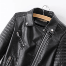 Jaqueta Feminina de Couro Street Wear