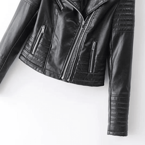 Jaqueta Feminina de Couro Street Wear
