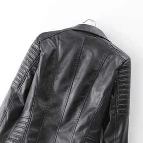 Jaqueta Feminina de Couro Street Wear