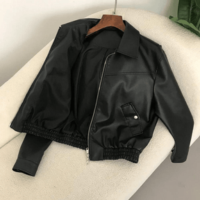 Jaqueta Feminina de Couro Vintage Eloise