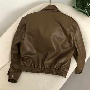 Jaqueta Feminina de Couro Vintage Eloise
