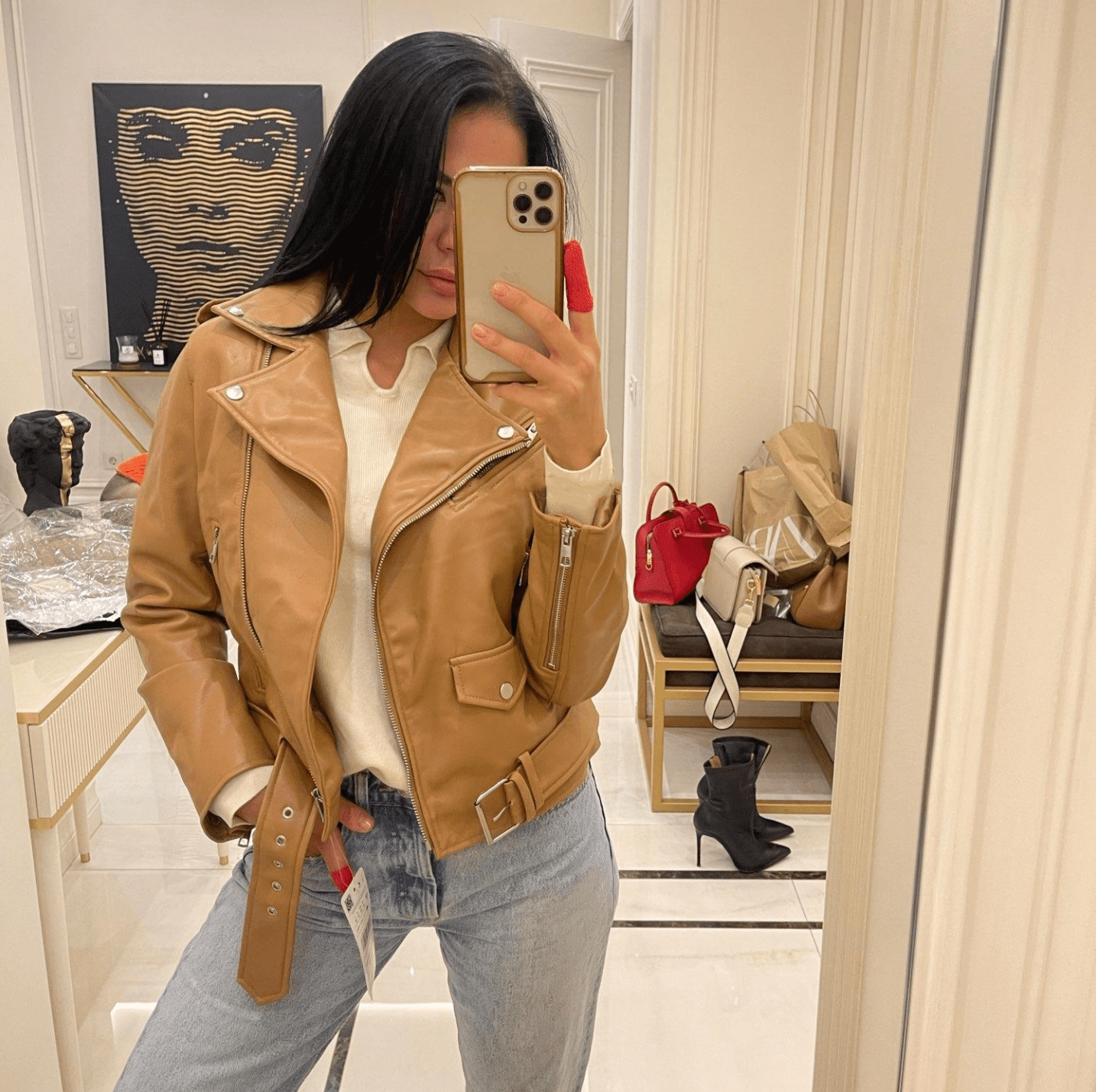 Jaqueta Feminina em Couro Wendy