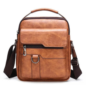 Mochila de Ombro em Couro Genuino - CouroPremium Bag
