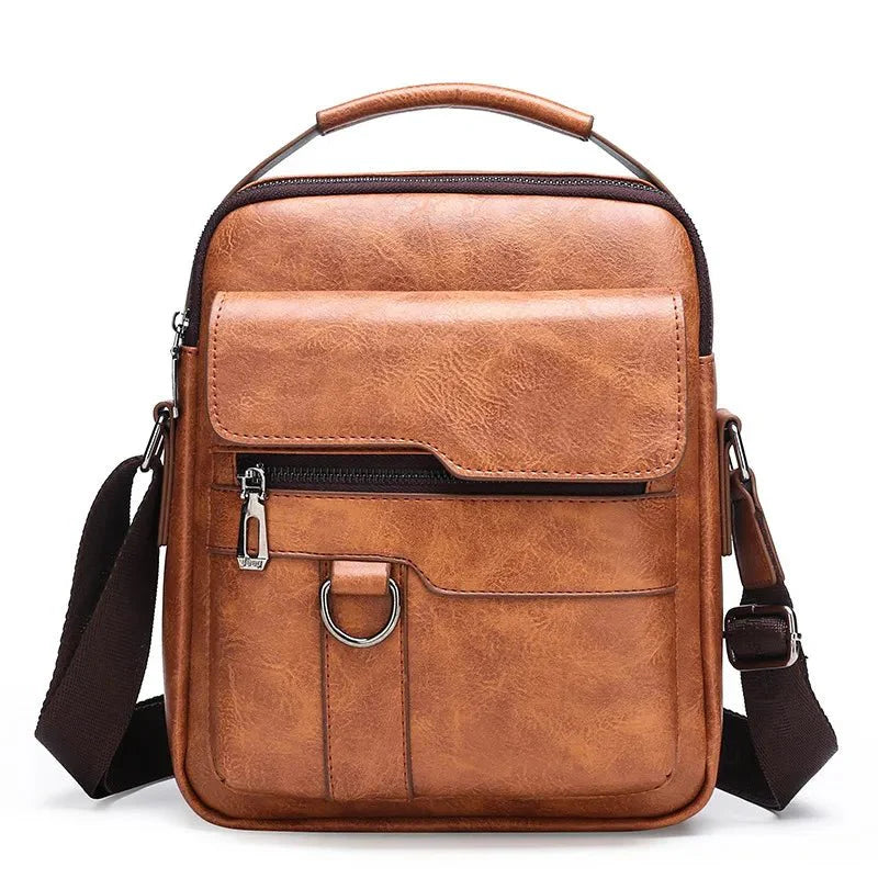 Mochila de Ombro em Couro Genuino - CouroPremium Bag