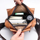 Mochila de Ombro em Couro Genuino - CouroPremium Bag